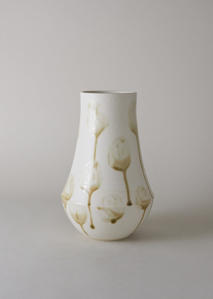 Artemis Series Vase in Splashed Ivory - Victoria Morris Pottery