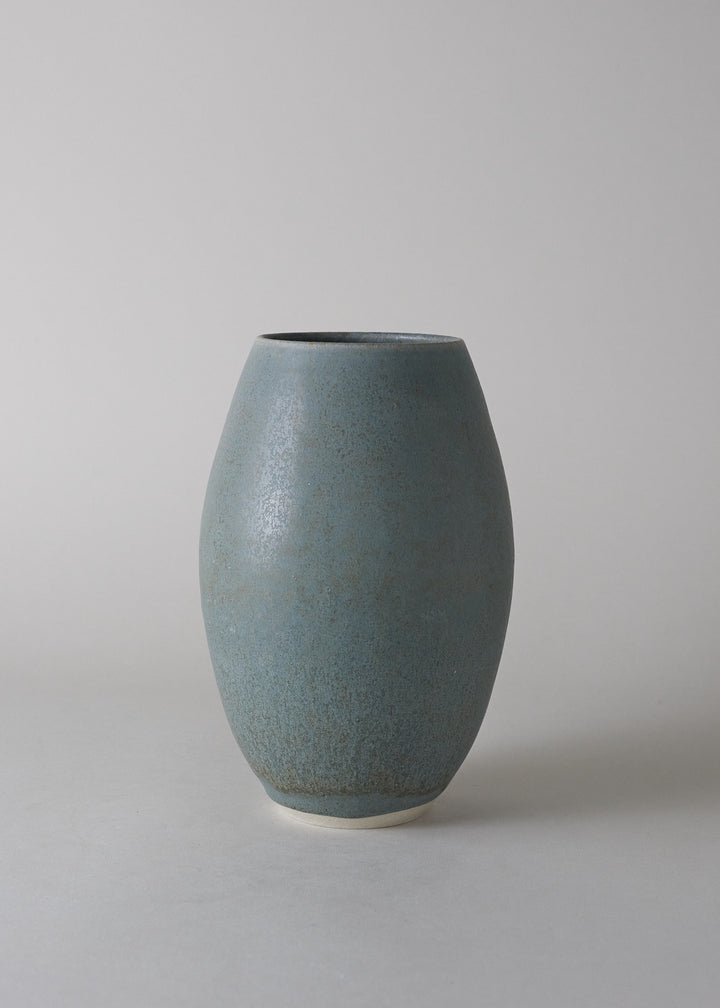 Oval Vase in Lake Blue - Victoria Morris Pottery