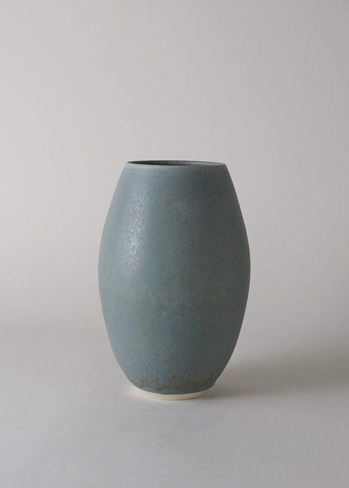 Oval Vase in Lake Blue - Victoria Morris Pottery