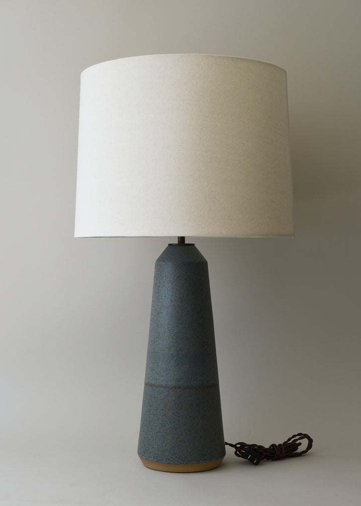 Large Column Lamp in Lake - Victoria Morris Pottery