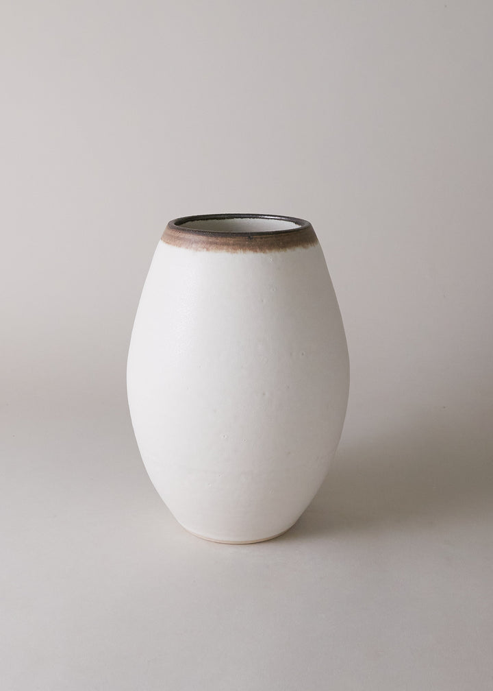 Oval Vase in Bronzed Birch - Victoria Morris Pottery