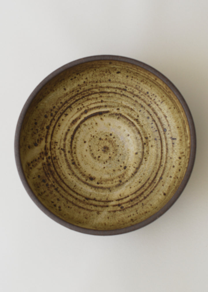 Large Ridge Low Bowl No.2 in Live Oak - Victoria Morris Pottery