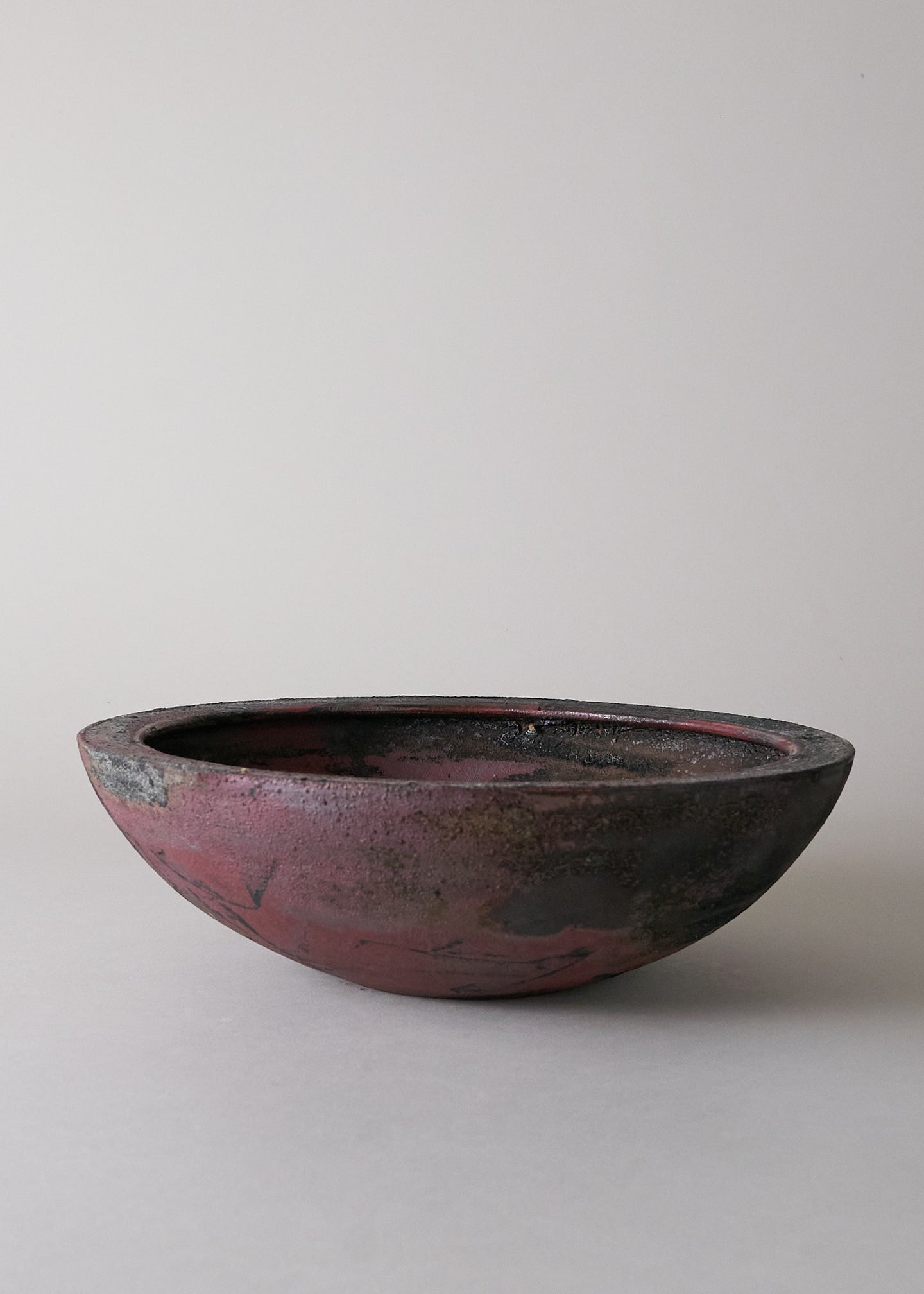 Raku Series Ledge bowl No.3 - Victoria Morris Pottery