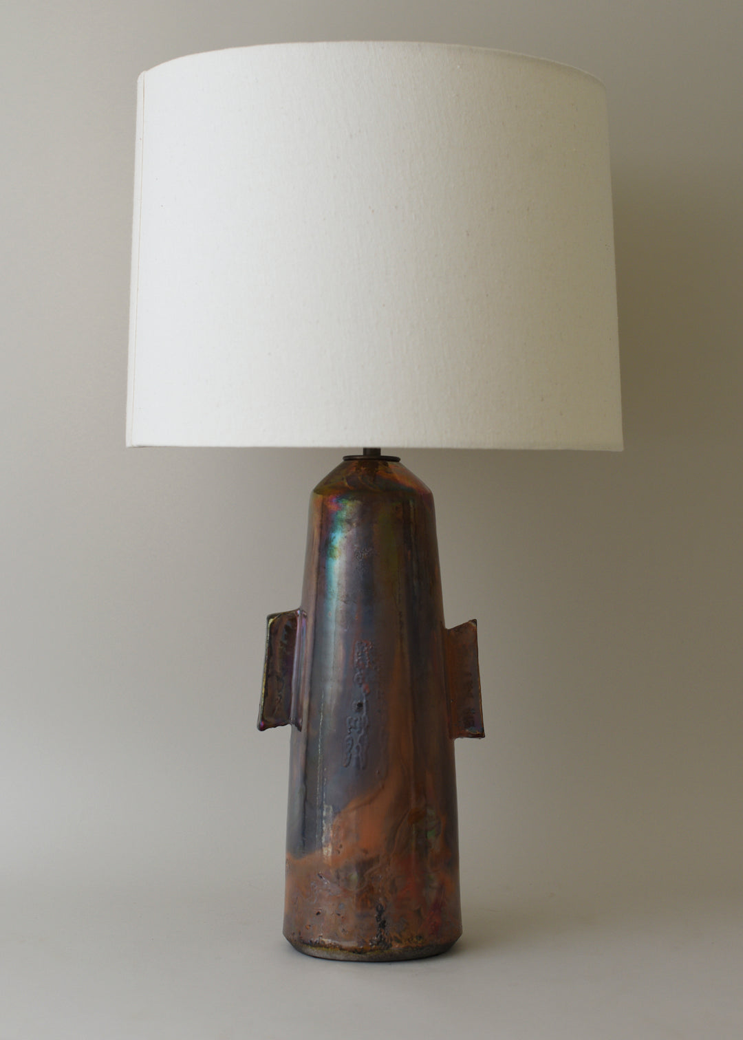 Raku Gloss Series Sail Lamp - Victoria Morris Pottery