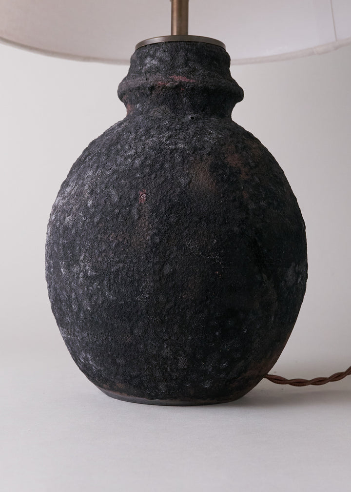 Raku Series Ridge Lamp No.2 - Victoria Morris Pottery