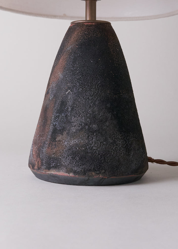 Raku Series Angle Lamp No.2 - Victoria Morris Pottery