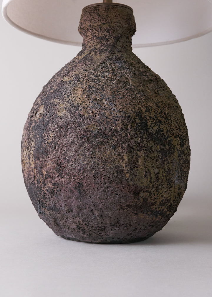 Raku Series Iris Lamp - Victoria Morris Pottery