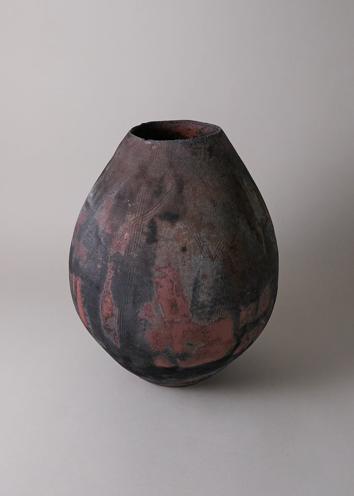 Raku Series Large Vessel No.6 - Victoria Morris Pottery