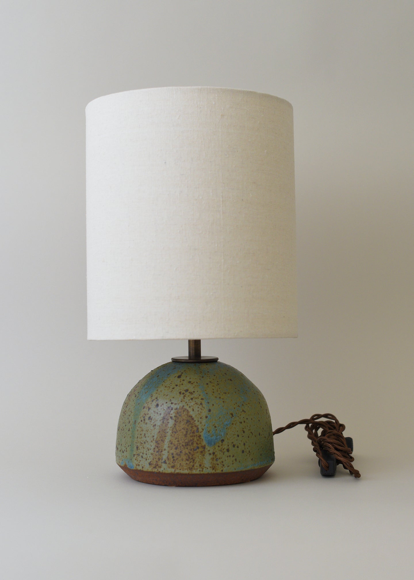Small Agnes Lamp in Mottled Azure - Victoria Morris Pottery