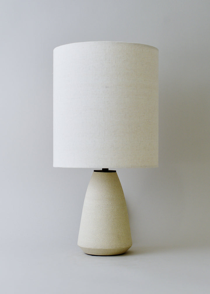 Small Angle Lamp in Combed Chalk - Victoria Morris Pottery
