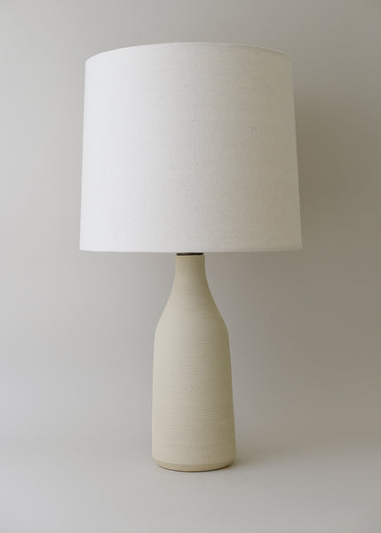 Large Bottle Lamp in Combed Chalk - Limited Edition - Victoria Large Bottle Lamp in Combed Chalk - Limited Edition - Victoria