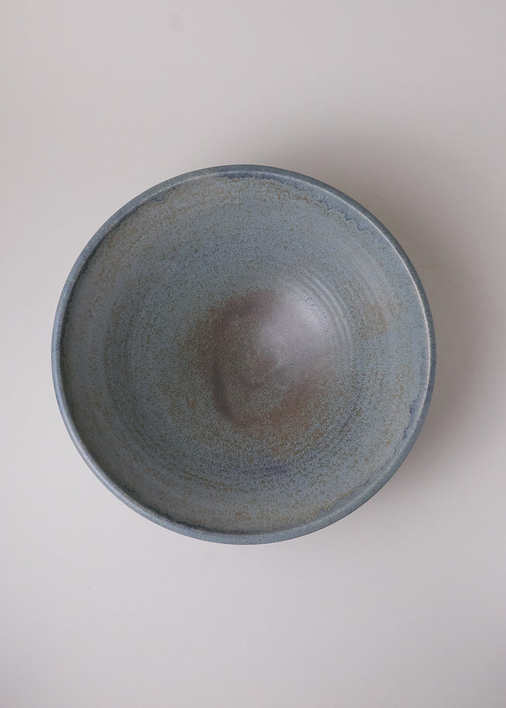 Large Essential Angled Serving Bowl in Lake Blue - Victoria Morris Pottery