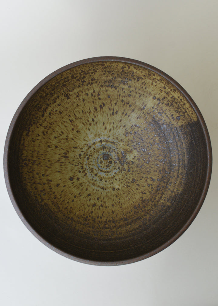 Large Footed Bowl in Live Oak - Victoria Morris Pottery