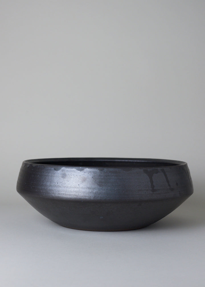 Large Architectural Bowl in Iron Black - Victoria Morris Pottery