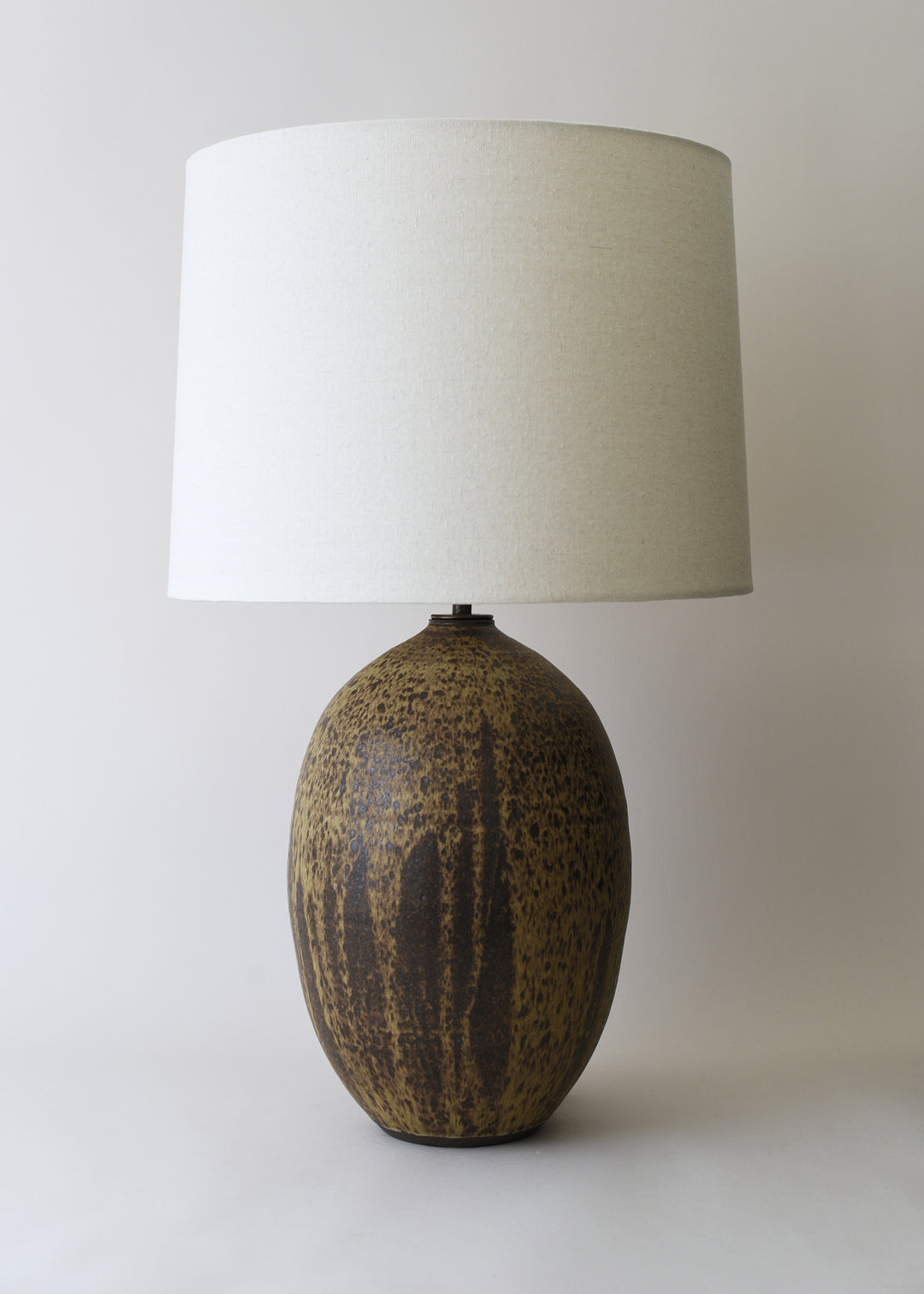 Large Oval Lamp in Live Oak - Victoria Morris Pottery