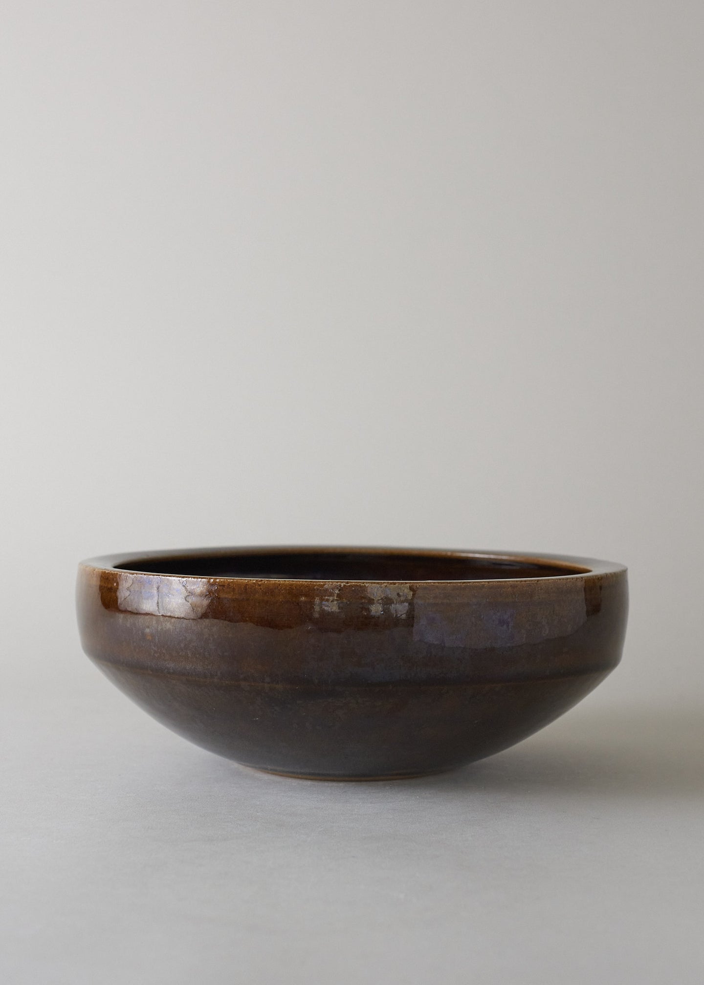 Ledge Series Bowl in Dark Amber - Victoria Morris Pottery