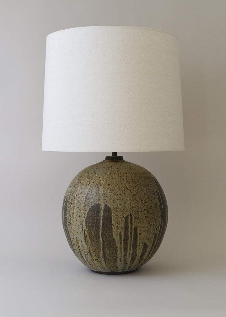 Large Orb Lamp in Live Oak - Victoria Morris Pottery