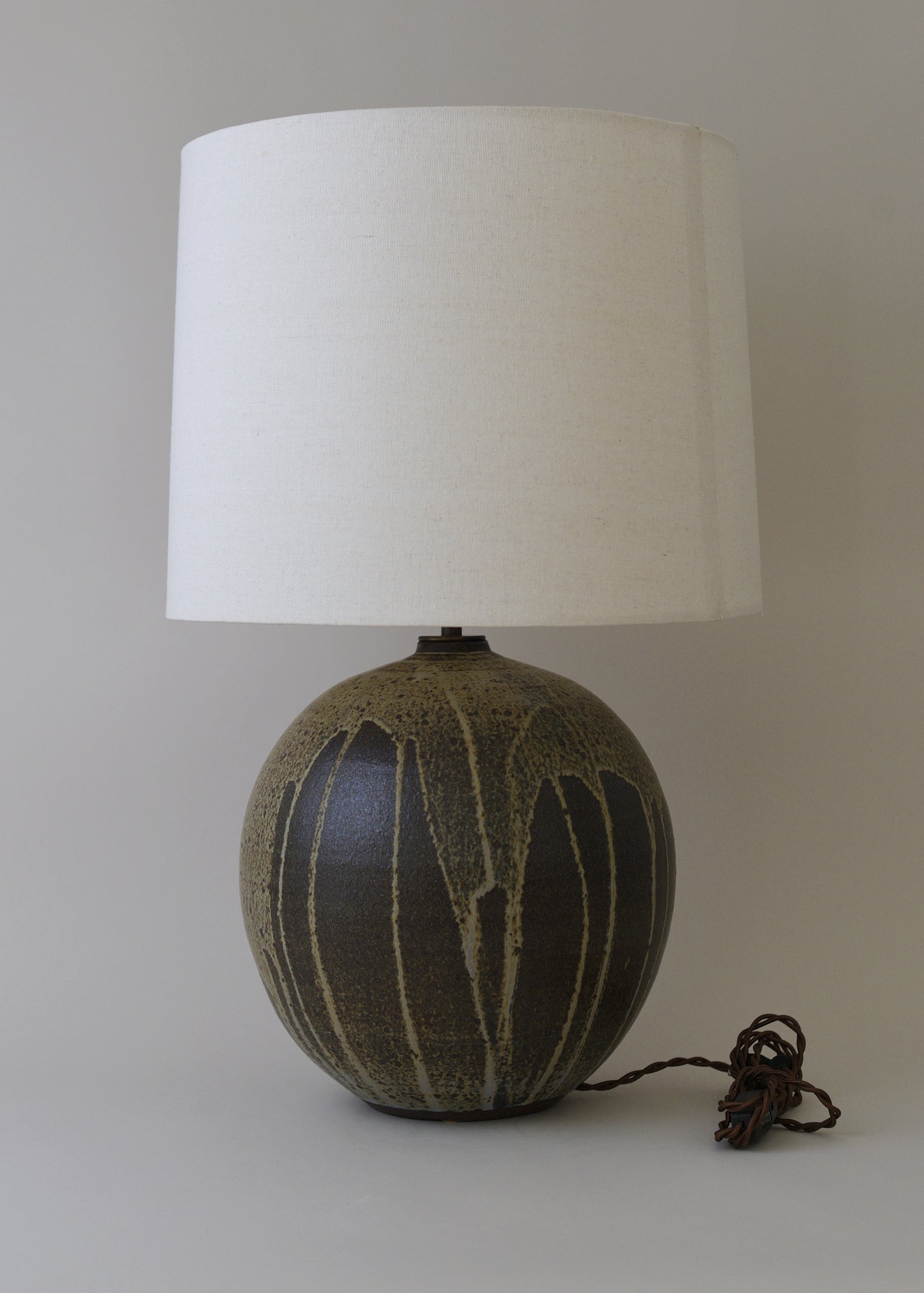 Large Orb Lamp in Live Oak - Victoria Morris Pottery