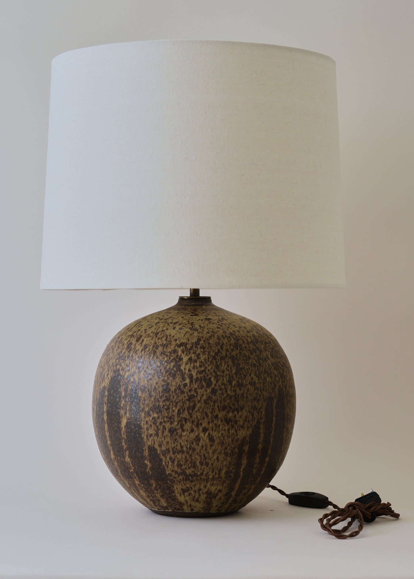 Large Orb Lamp in Live Oak - Victoria Morris Pottery