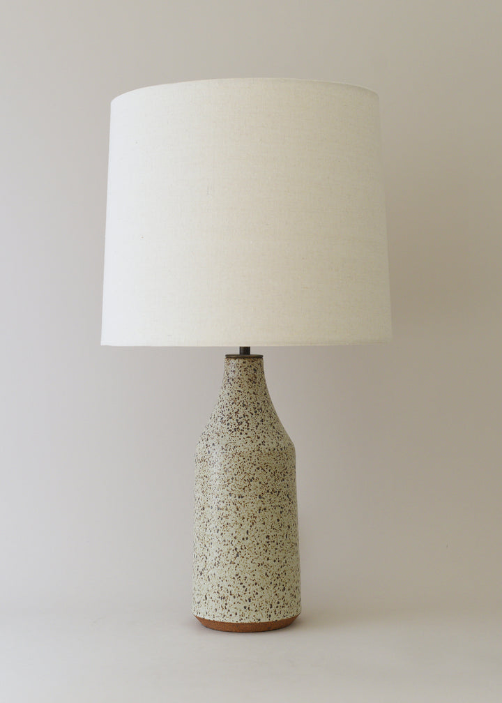 Large Bottle Lamp in Mottled Ivory - Victoria Morris Pottery