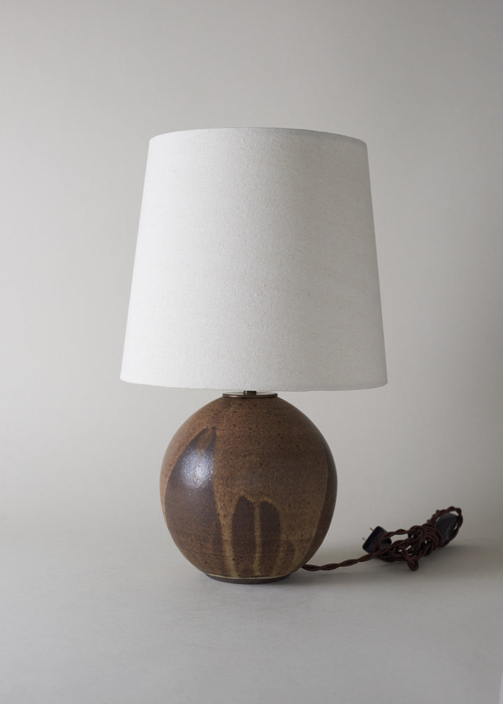Small Orb Lamp in Live Oak - Victoria Morris Pottery