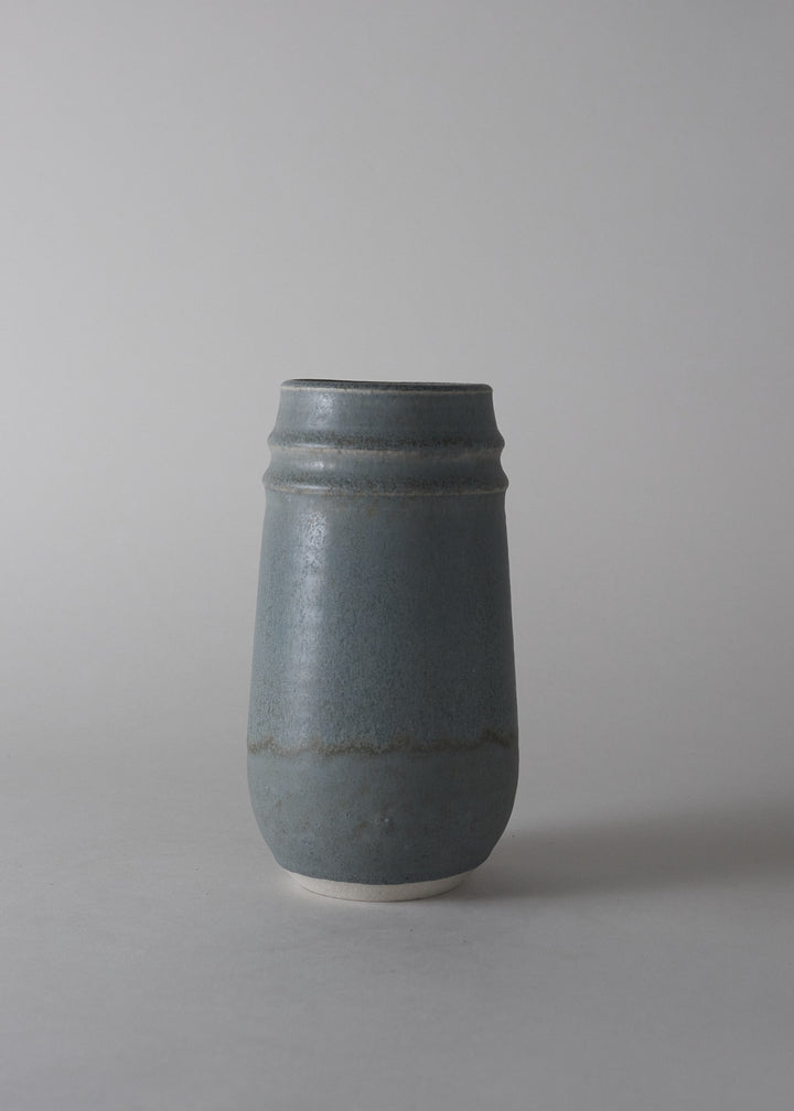 Ridge Series Vase in Lake Blue - Victoria Morris Pottery