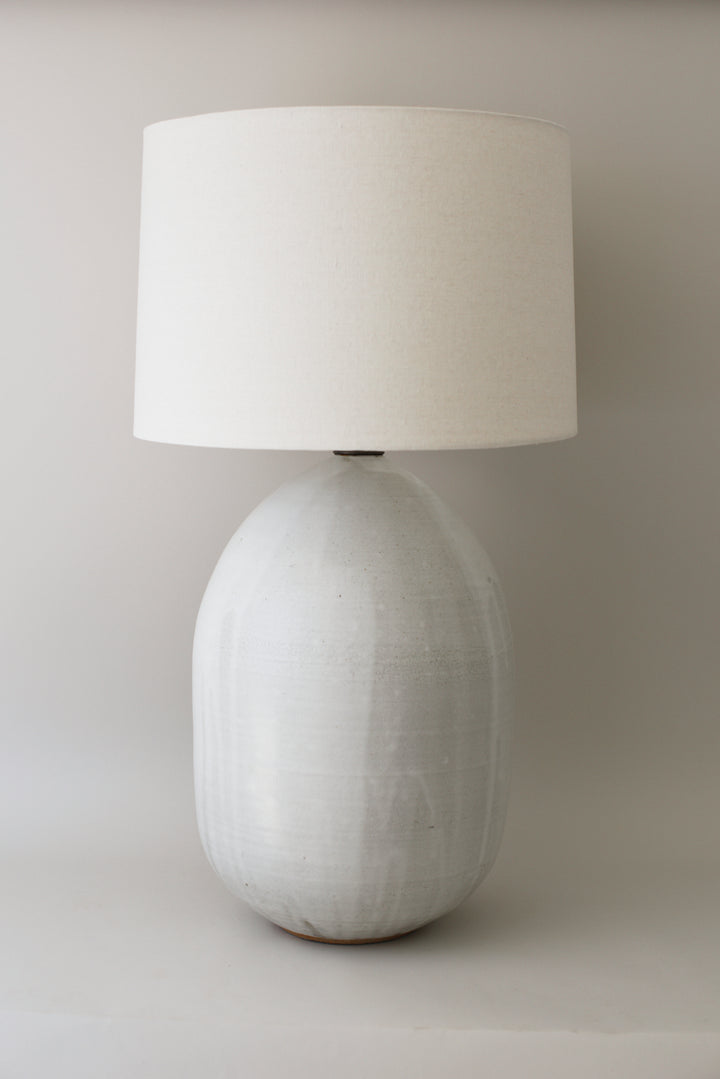 Extra Large Pod Lamp in Flecked Ivory - Victoria Morris Pottery