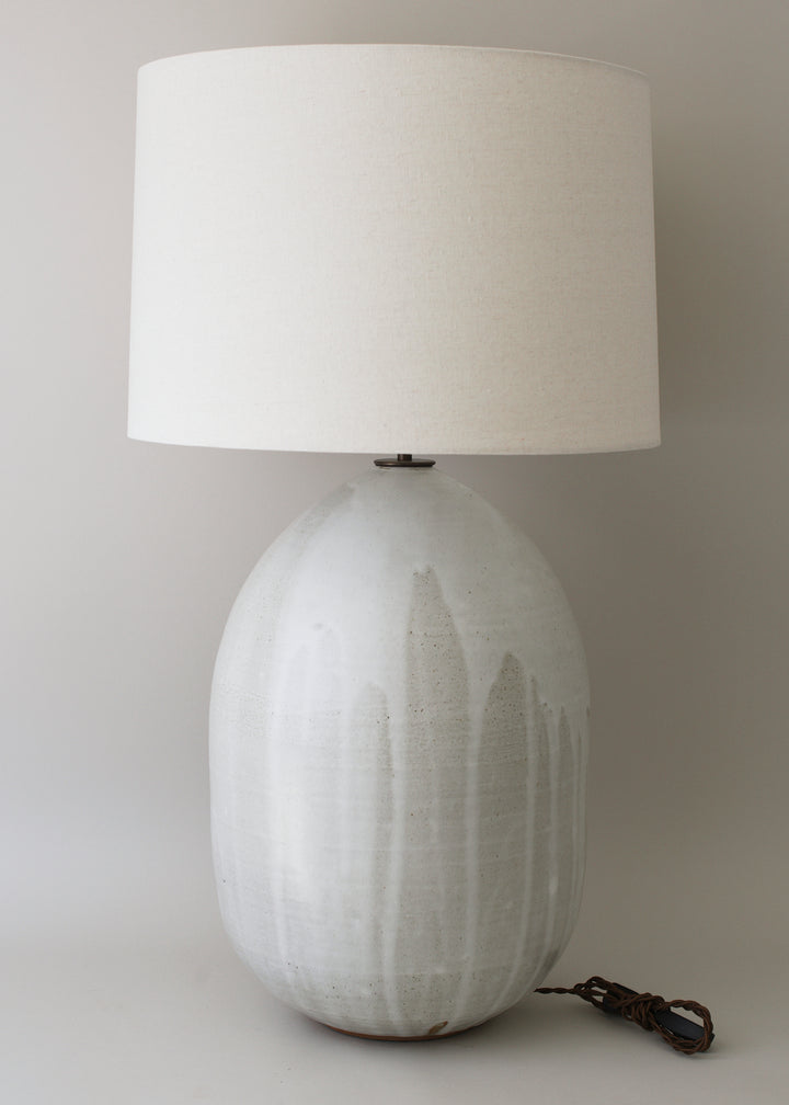 Extra Large Pod Lamp in Flecked Ivory - Victoria Morris Pottery