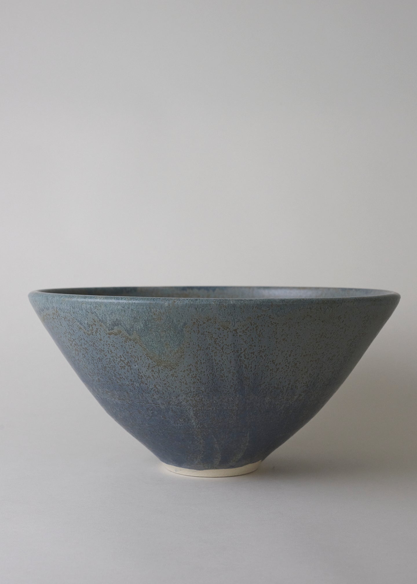 Large Essential Angled Serving Bowl in Lake Blue - Victoria Morris Pottery