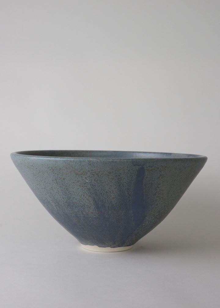 Large Essential Angled Serving Bowl in Lake Blue - Victoria Morris Pottery