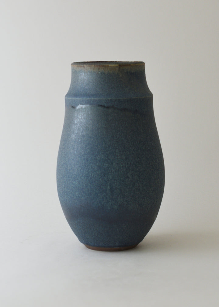 Ridge Vase in Bronzed Ink - Victoria Morris Pottery