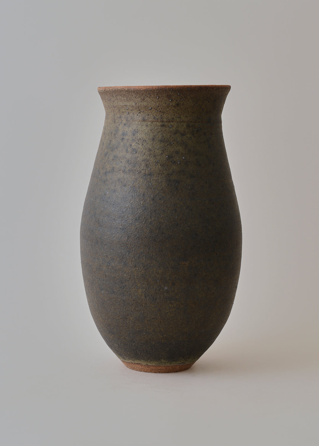 Oval Series Vase in Sable - Victoria Morris Pottery