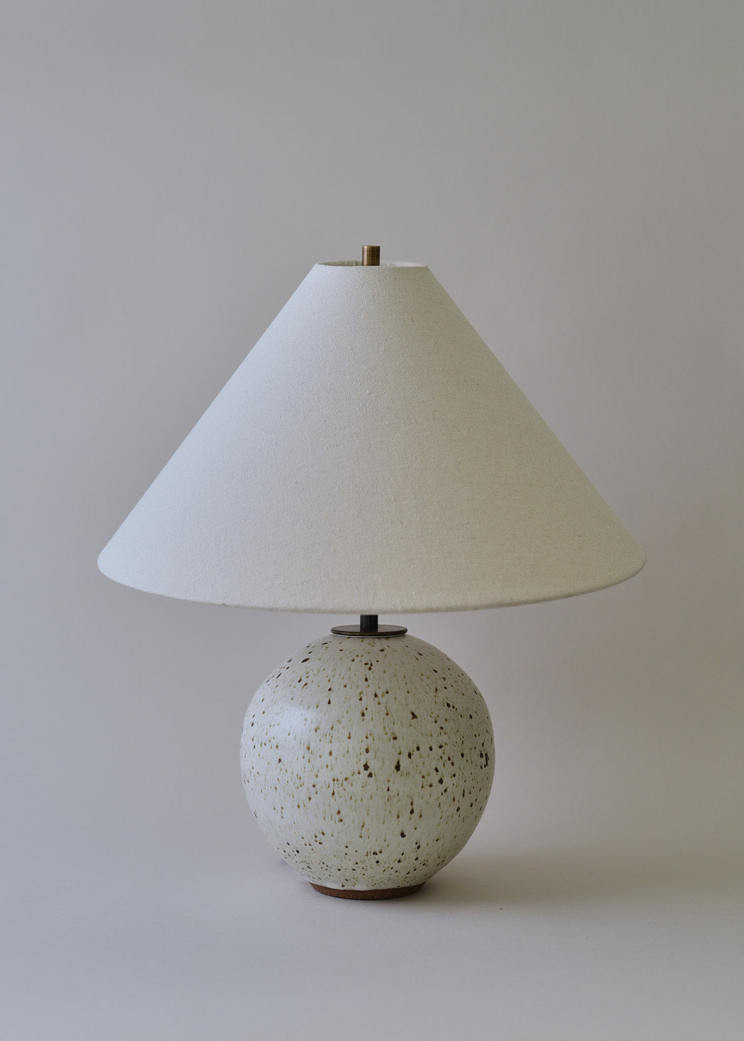 Small Orb Lamp in Mottled Ivory - Limited Edition - Victoria Morris Pottery