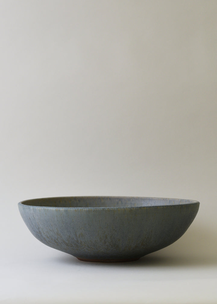 Large Rounded Serving Bowl in Lake - Victoria Morris Pottery