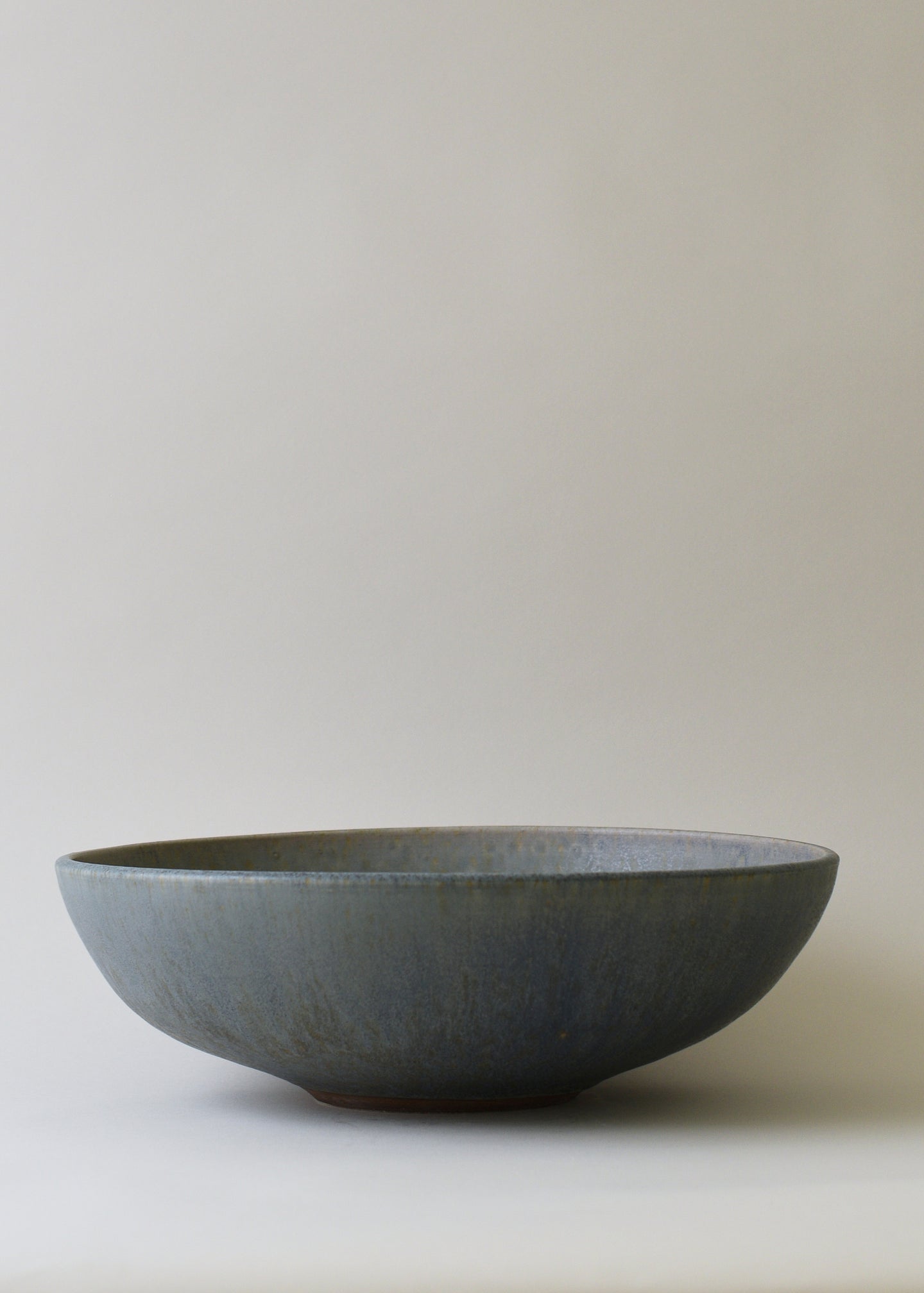 Large Rounded Serving Bowl in Lake - Victoria Morris Pottery