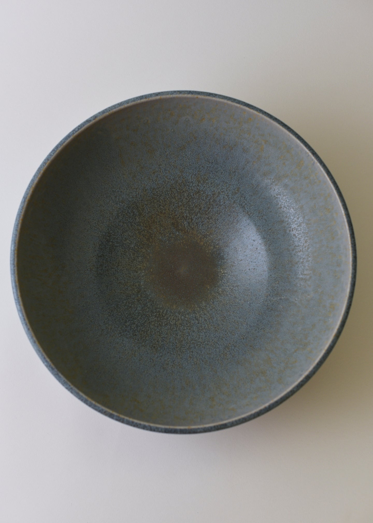 Large Rounded Serving Bowl in Lake - Victoria Morris Pottery