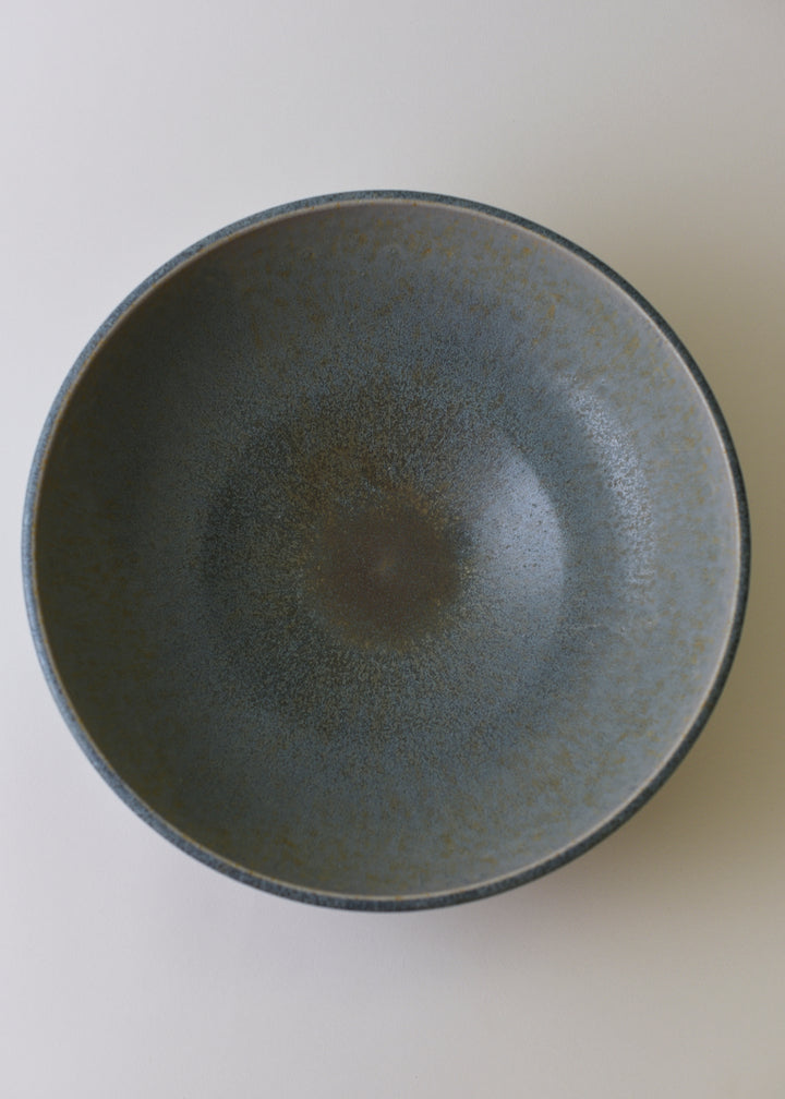 Large Rounded Serving Bowl in Lake - Victoria Morris Pottery