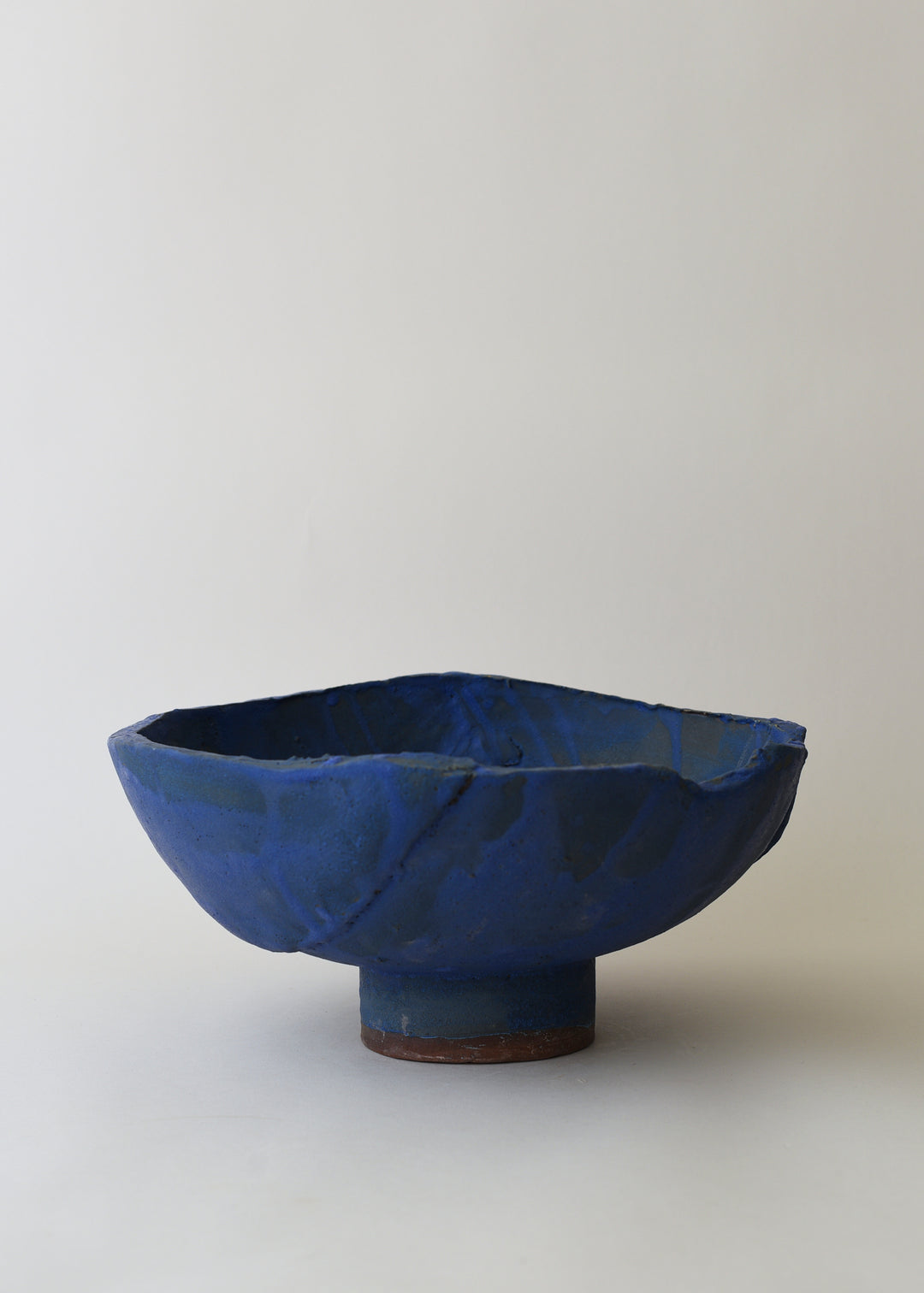 Slab Bowl in Brushed Cobalt - Victoria Morris Pottery