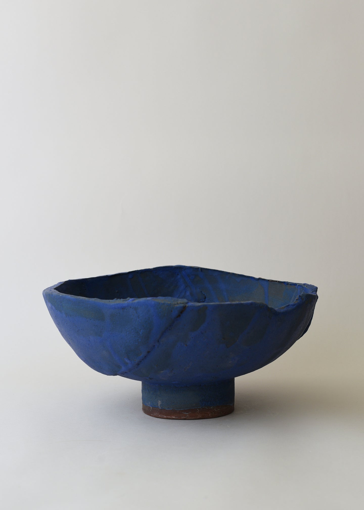 Slab Bowl in Brushed Cobalt - Victoria Morris Pottery