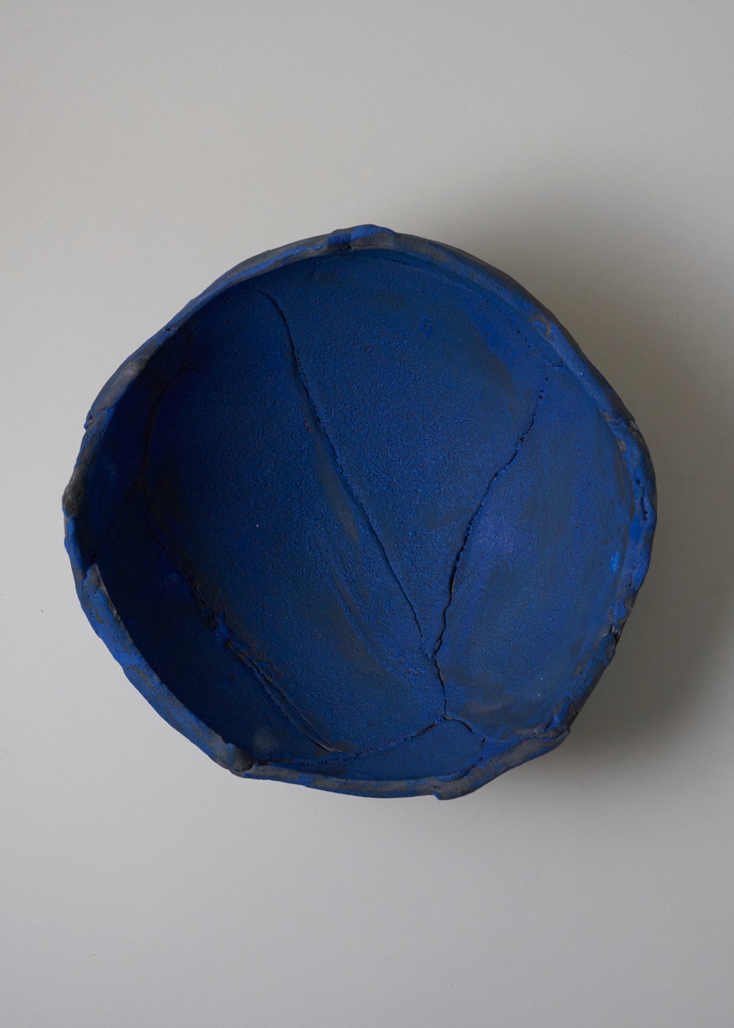 Slab Bowl in Brushed Cobalt - Victoria Morris Pottery