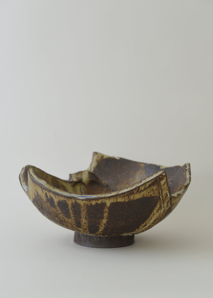 Slab Bowl in Live Oak - Victoria Morris Pottery