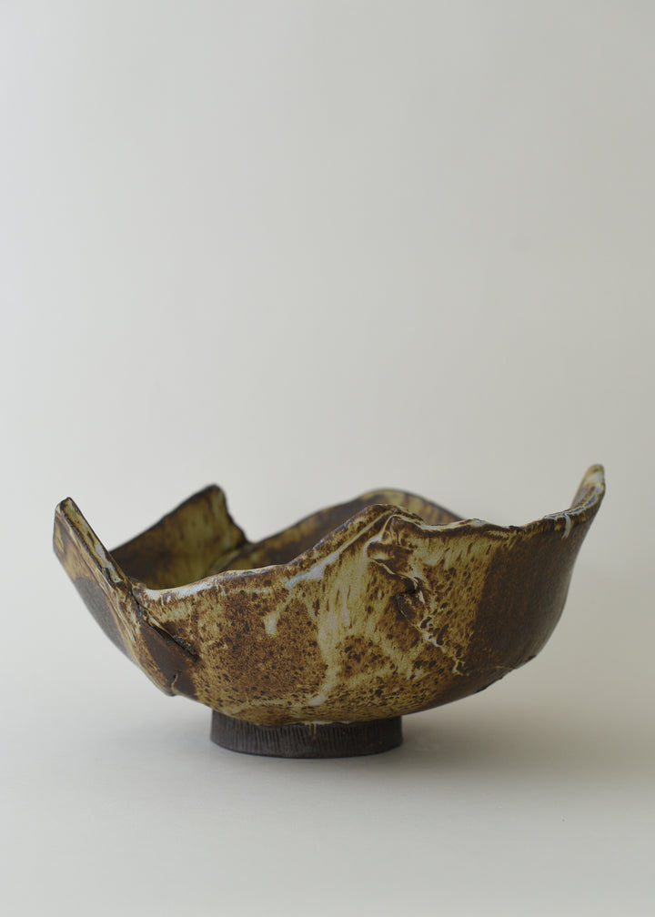 Slab Bowl in Live Oak - Victoria Morris Pottery