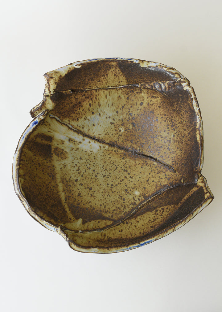 Slab Bowl in Live Oak - Victoria Morris Pottery