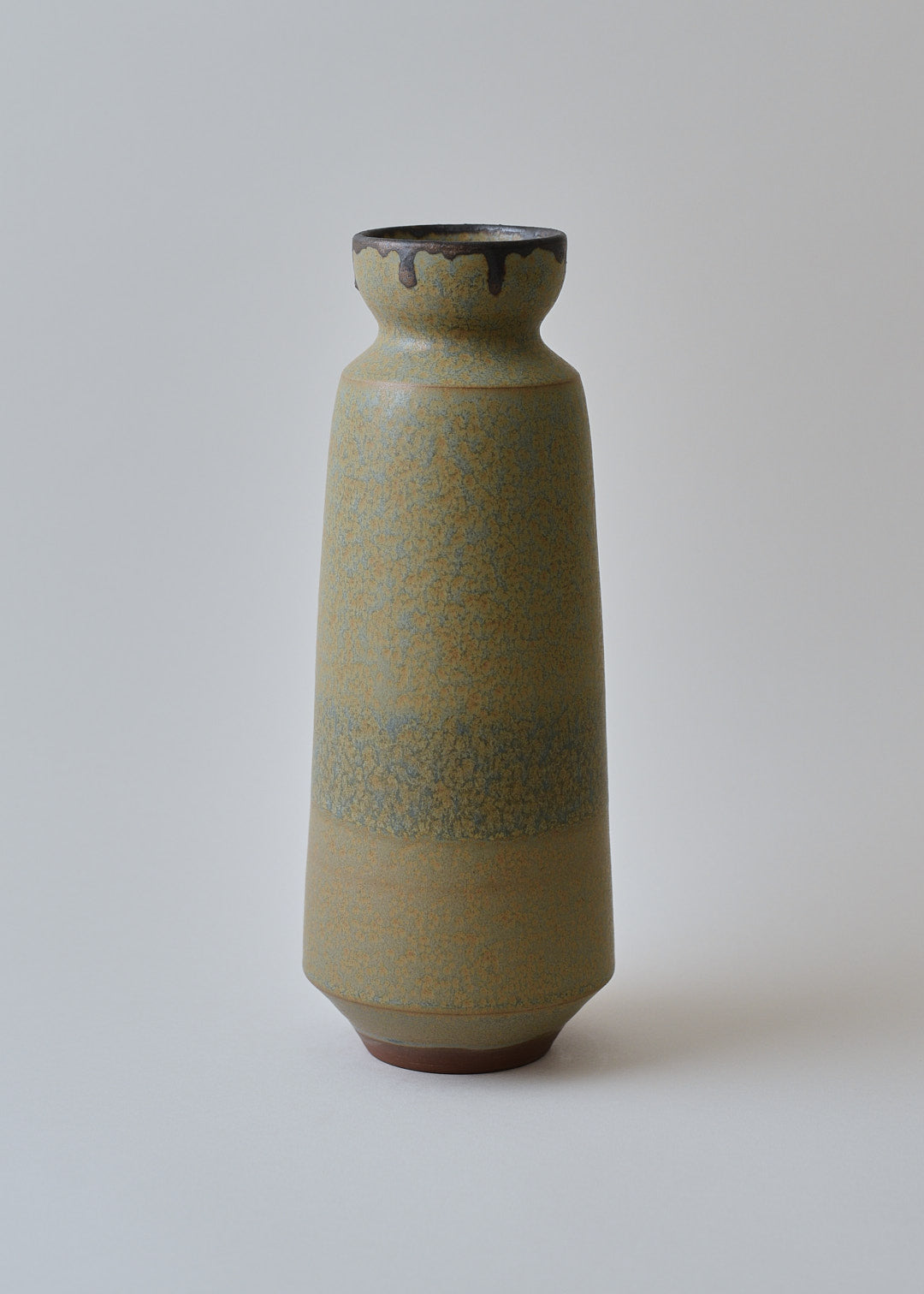 Elongated Vase No.19 in Bronzed Agate - Victoria Morris Pottery