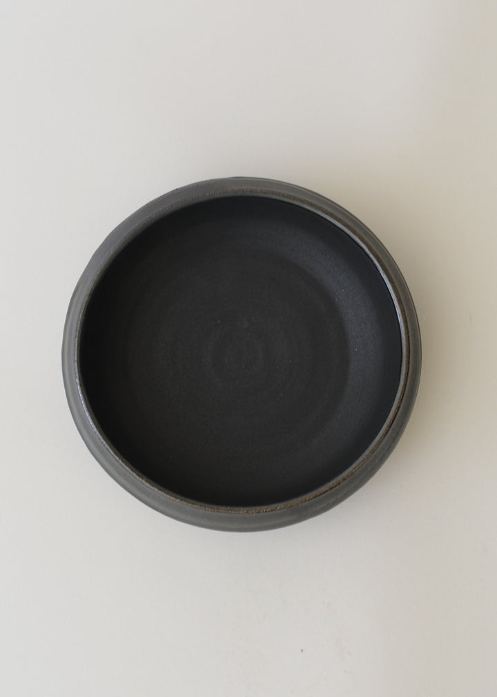 Small Catchall in Charcoal Stripe - Victoria Morris Pottery