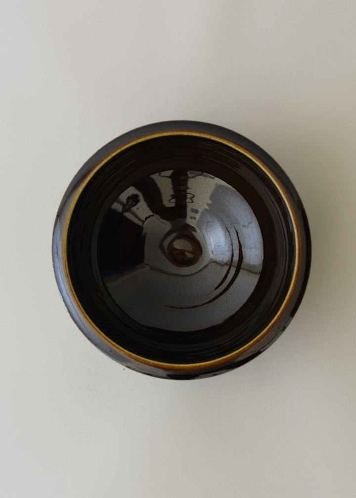 Small Ledge Bowl in Amber - Victoria Morris Pottery