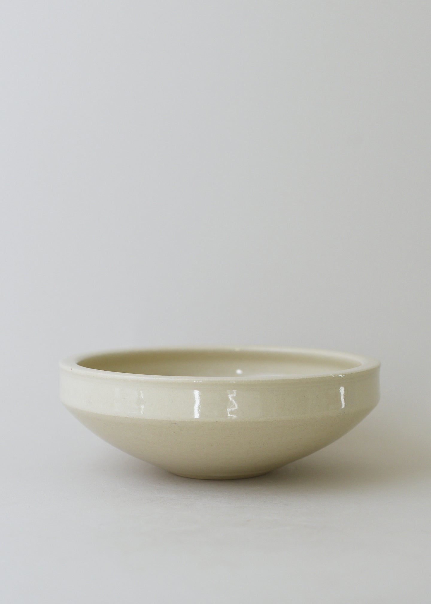 Small Ledge Bowl in Bone - Victoria Morris Pottery