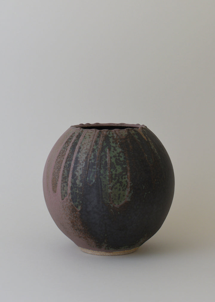 Orb Vase in Lichen - Victoria Morris Pottery