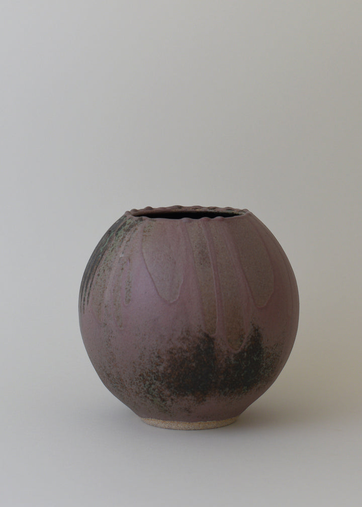 Orb Vase in Lichen - Victoria Morris Pottery