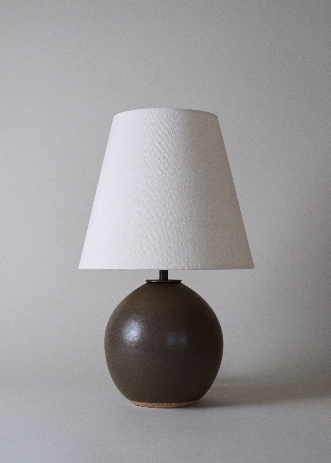 Small Orb Lamp in Walnut - Victoria Morris Pottery